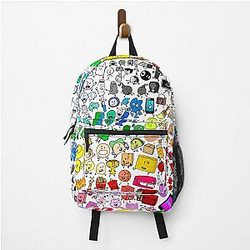 BFDI Inanimate Insanity All Characters Transparent Backpack