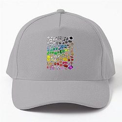 BFDI Inanimate Insanity All Characters Transparent Baseball Cap