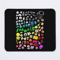 BFDI Inanimate Insanity All Characters Classic Mouse Pad