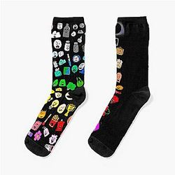 BFDI Inanimate Insanity All Characters Transparent Socks