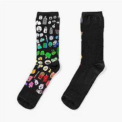 BFDI Inanimate Insanity All Characters Classic Socks