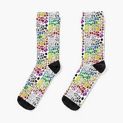 BFDI Inanimate Insanity All Characters Transparent Socks