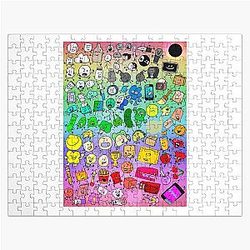 BFDI Inanimate Insanity All Characters Rainbow Jigsaw Puzzle