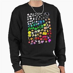 BFDI Inanimate Insanity All Characters Classic Pullover Sweatshirt