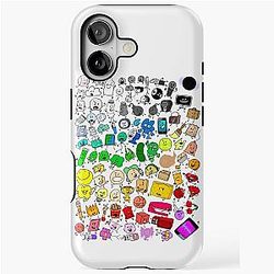BFDI Inanimate Insanity All Characters iPhone Tough Case
