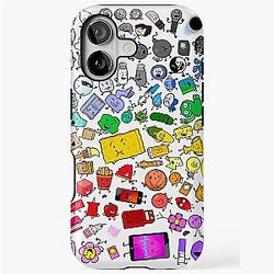 BFDI Inanimate Insanity All Characters iPhone Tough Case