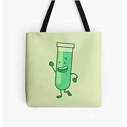 Inanimate Test Tube All Over Print Tote Bag