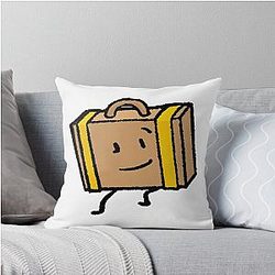 Suitcase Inanimate Insanity Throw Pillow