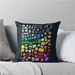 BFDI Inanimate Insanity All Character Classic Throw Pillow