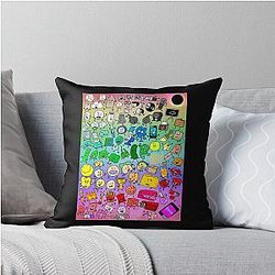 BFDI Inanimate Insanity All Characters Classic T-Shirt Throw Pillow