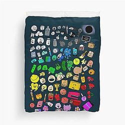 BFDI Inanimate Insanity All Characters Classic Duvet Cover
