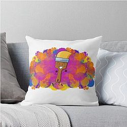 Paintbrush Inanimate Throw Pillow