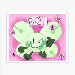 Bot Drawing Insanity Sticker