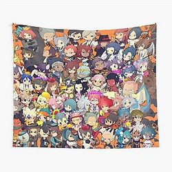 All Chibi of Inazuma Eleven Halloween Tapestry