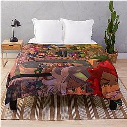 All Characters of Inazuma Eleven Halloween Throw Blanket