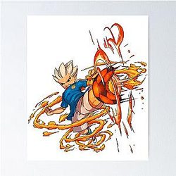 Axel Blaze Firestorm Inazuma Eleven Poster