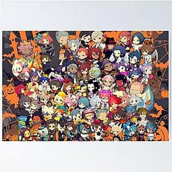 All Chibi Inazuma Eleven Halloween Poster