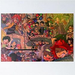 All Characters of Inazuma Eleven Halloween Poster