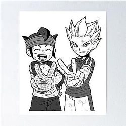 Inazuma Eleven: Axel Blaze Gouenji fan art Poster