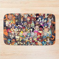 All Chibi of Inazuma Eleven Halloween Bath Mat