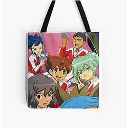 Inazuma Eleven Danball Senki Movie Raimon Best Eleven Poster Tote Bag