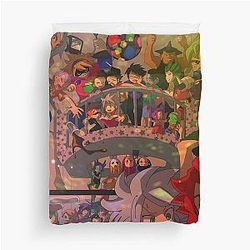 All Characters of Inazuma Eleven  -  Halloween Duvet Cover