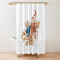 Inazuma Eleven Axel Blaze Gouenji Fanart Shower Curtain