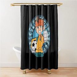 Endou Mamoru Mark Evans Stained Glass from the anime Inazuma Eleven Shower Curtain