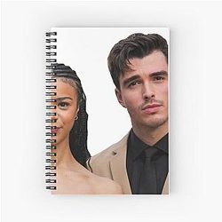 India Amarteifio and Corey Mylchreest Spiral Notebook