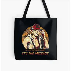 Indiana Jones It's Not the Years It's the Mileage All Over Print Tote Bag