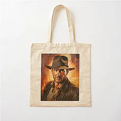 Indiana Jones Artwork Cotton Tote Bag