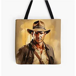Indiana Jones All Over Print Tote Bag