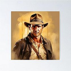 Indiana Jones Paintings Poster