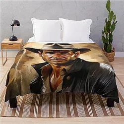 Indiana Jones Art Throw Blanket
