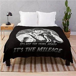 Indiana Jones It's Not the Years Honey it's the Mileage Throw Blanket