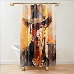 Indiana Jones Artwork Shower Curtain