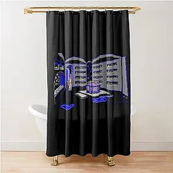 Indiana Jones video game and museum Shower Curtain