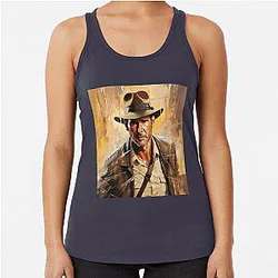 Indiana Jones Racerback Tank Top