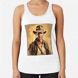 Indiana Jones Racerback Tank Top