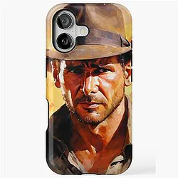 Indiana Jones Paint Artwork Tough Case for iPhone
