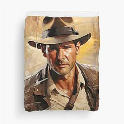 Indiana Jones Artwork Duvet Cover