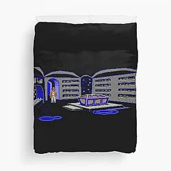 Indiana Jones video game and museum duvet cover