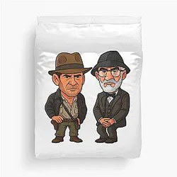 Movie Legends: Indiana Jones and the Last Crusade Duvet Cover