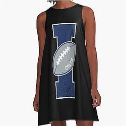 Art Indianapolis Colts A Line Dress