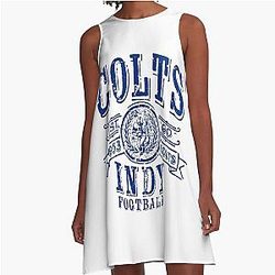Art Indianapolis Colts A Line Dress