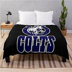 Art Indianapolis Colts Throw Blanket
