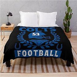 Art Indianapolis Colts Throw Blanket