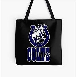Art Indianapolis Colts Over Print Tote Bag