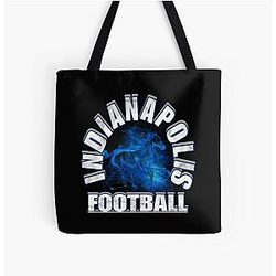 Art Indianapolis Colts All Over Print Tote Bag