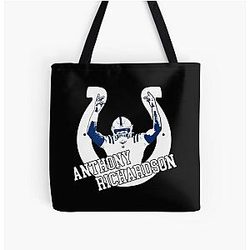 Art Indianapolis Colts Over Print Tote Bag